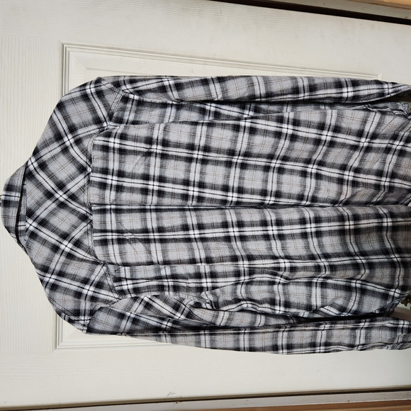 Liverpool Black and White Plaid Shirt - Picture 7 of 8